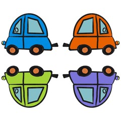illustration of car transport toy