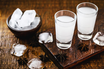 Uzo, also known by the spelling ouzo, is a Greek alcoholic drink made from anise. In Brazil it is known as Fogo-Paulista.