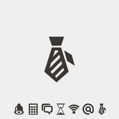 necktie icon vector illustration and symbol foir website and graphic design