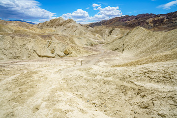 hikink the golden canyon - gower gulch circuit in death valley, california, usa