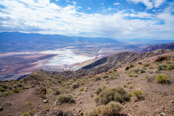 badwater basin from dantes view in death valley, california, usa