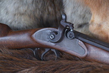 Muzzleloader Rifle - Percussion Lock Close-Up