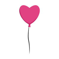 Fototapeta na wymiar heart balloon icon, colorful design