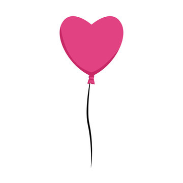 heart balloon icon, colorful design