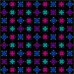 The Amazing of Colorful Circle Pink, Purple, Green and Blue, Abstract, Repeat, Illustrator Pattern Wallpaper 