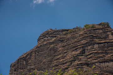 Natural View Vegetation And Rocks in Tepoztlan Mexico