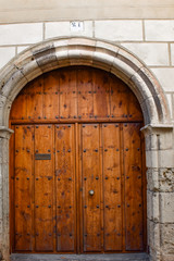Unusual and ancient doors in Segovia Spain
