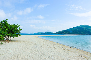 tropical beach and sea in concepcion iloilo Philippines 