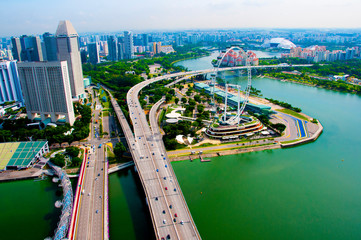 Bayfront Avenue & East Coast Parkway - Singapore City