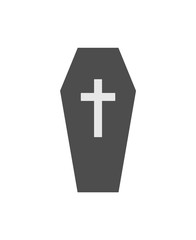 Obraz premium Design of coffin flat icon