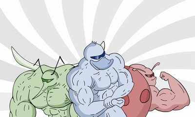 Cool muscle animals team