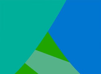 The Amazing of Colorful Art Blue and Green, Abstract Modern Shape Background or Wallpaper