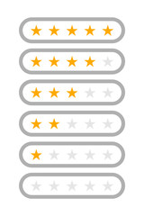 five stars rating symbol