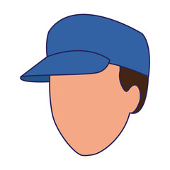 avatar man wearing a cap icon