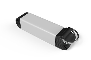 Blank Yoga  Cotton D ring Belt For Branding, 3d render illustration.