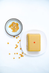 Chinese old Beijing snack pea yellow