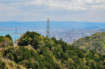 滋賀　比叡山からの眺め