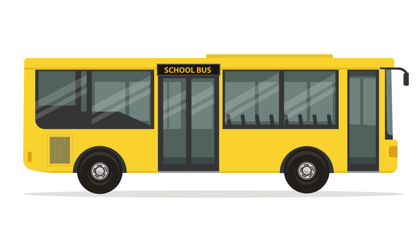 modern school bus, concept illustration vector design