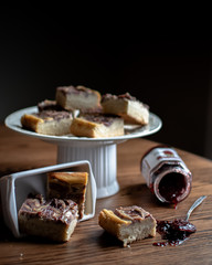 Vegan Cheesecake with Strawberry Jam