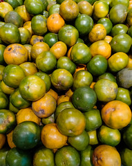 Orange pile. Farming market product concept.