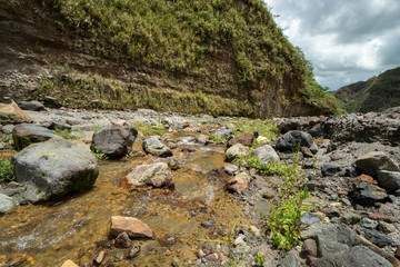 Hike to Mount Pinatubo in in the Philippines on the northern island of Luzon
