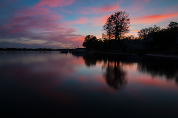 Lake during Sunset