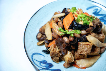 Chinese cuisine cold dish four season bean products. Chinese cuisine cold dish four seasons gluten.