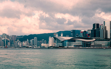 Hong Kong skyline , View from Victoria Harbour