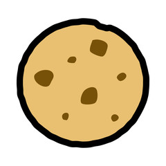 シンプルなチョコチップクッキーのアイコン