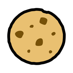 シンプルなチョコチップクッキーのアイコン
