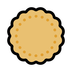 シンプルなビスケットのアイコン