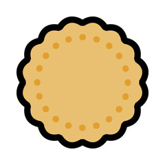 シンプルなビスケットのアイコン