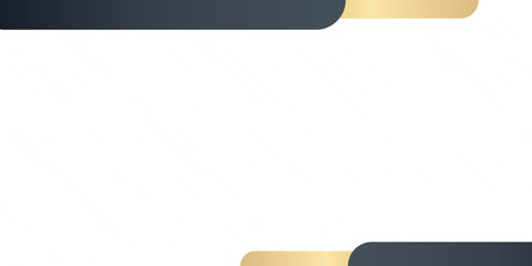 Black gold white abstract frame background with copy space