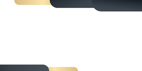 Black gold white abstract frame background with copy space
