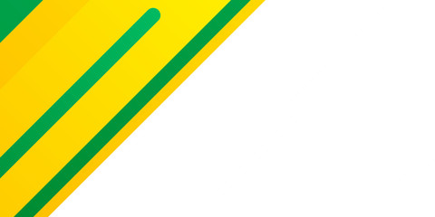 Obraz premium Green yellow abstract presentation background with copy space.