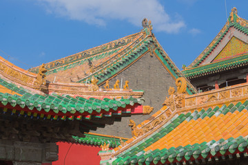 Close-up of the Forbidden City building in Shenyang, Liaoning