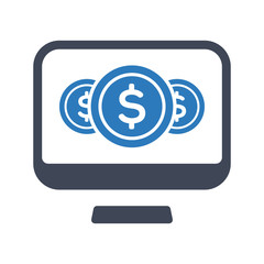 Online coins icon
