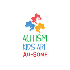 Autism quote lettering typography