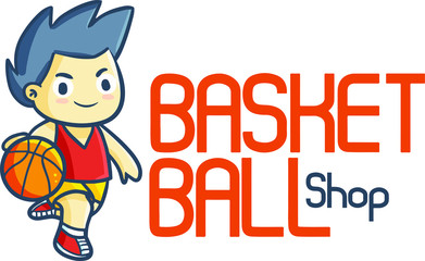 Cute and funny logo for basketball store