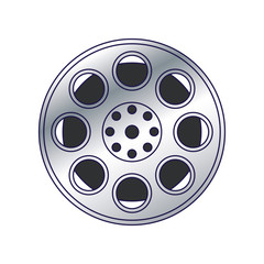 film reel tape icon image
