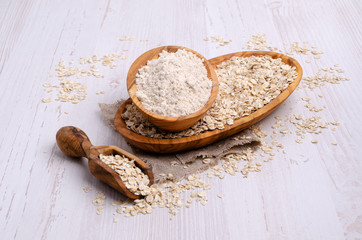 Flour made from oats.