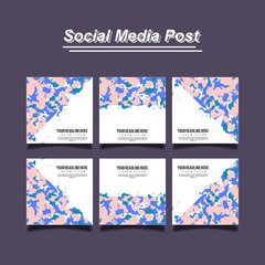 instagram Post Template Banners for Digital Marketing