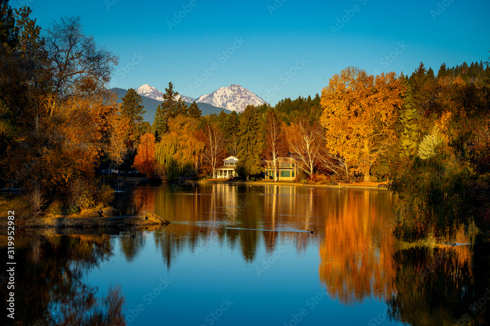 Canvas Prints autumn in the park - bend oregon