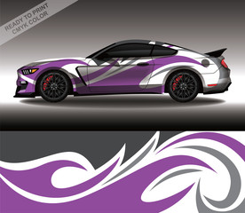 Car wrap decal design vector, custom livery race rally car vehicle sticker and tinting.