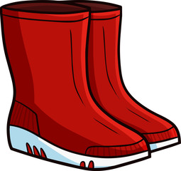 Funny and simple cool red modern boot for daily worker