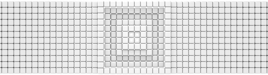 Abstract Cubes Background. Cubes Wave Pattern Wallpaper. 3D rendering.