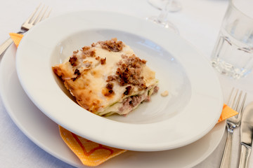 Bolognese lasagne