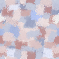 Seamless  pattern with grunge rough stains in pastel blue, brown, white, beige colors