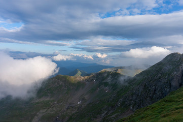 Fototapeta na wymiar Mountain landscape in Carpathian Mountains