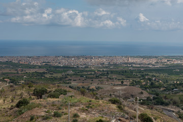 Top view of Avola Sicily